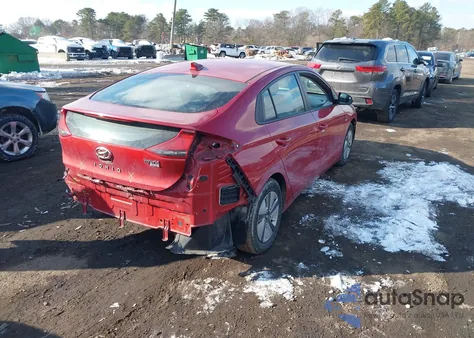 2020 Hyundai Ioniq Hybrid Blue z USA, uszkodzony, nr VIN KMHC65LC0LU221248